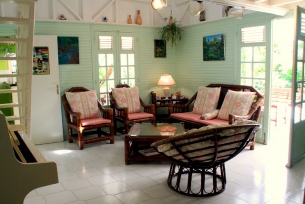 location villa de luxe Guadeloupe -Luxe creole du salon 