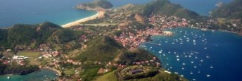 La Guadeloupe vue d'avion